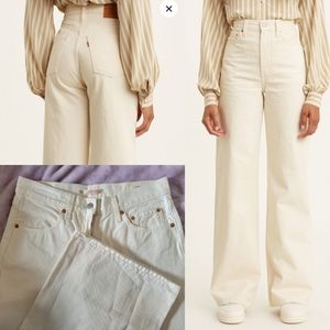 29-NWOT Levi's Premium Ribcage Wide leg Jeans